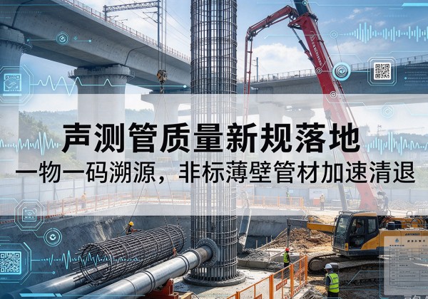 凌云声测管质量新规落地，一物一码溯源，非标薄壁管材加速清退